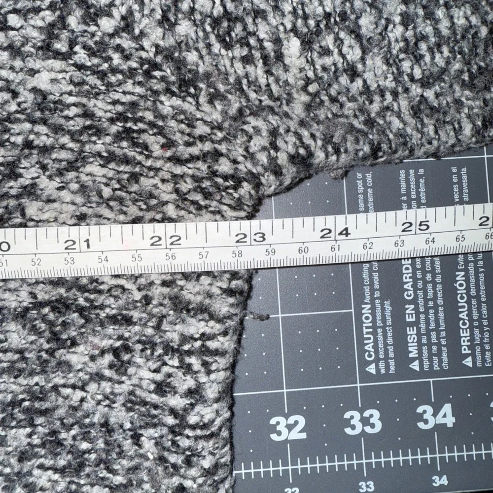 Maggie Sweet Womens 2X Black Speckled Knit Sweater Artsy Lagenlook Cozy Layering - Picture 6 of 7